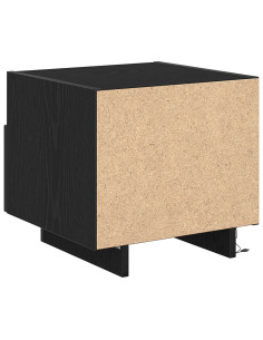 Armadio da Notte Rovere Nero 40 x 39 x 37 cm Legno multistrato 2
