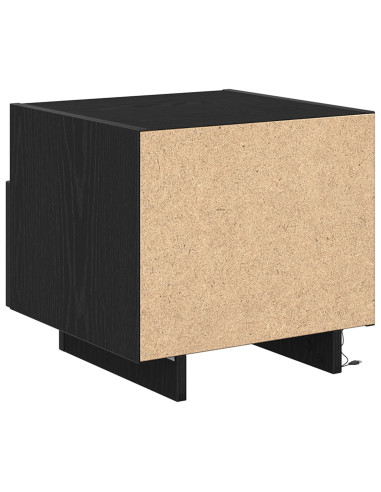 Armadio da Notte Rovere Nero 40 x 39 x 37 cm Legno multistrato