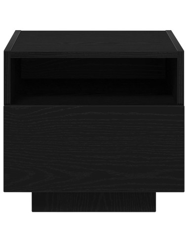 Armadio da Notte Rovere Nero 40 x 39 x 37 cm Legno multistrato