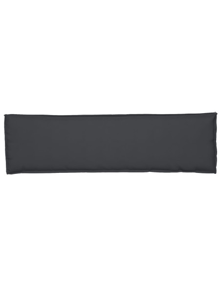 Cuscino da Esterno Nero Poliestere Singolo Cuscino per Sedia