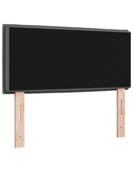 Testiera con testiera Grigio scuro 100 cm Pelle Sintetica