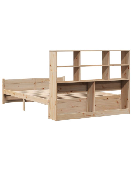 Letto Libreria senza Materasso 120x190 cm in Legno di Pino