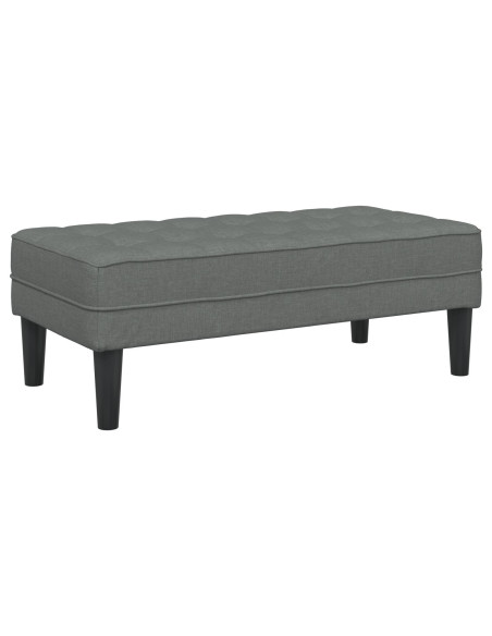 Divano a forma di L Set di 2 Grigio scuro Poliestere