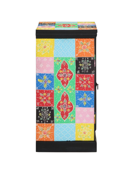 Tavolo Consolle Multicolore 50x30x75 cm in Legno Massello di Mango