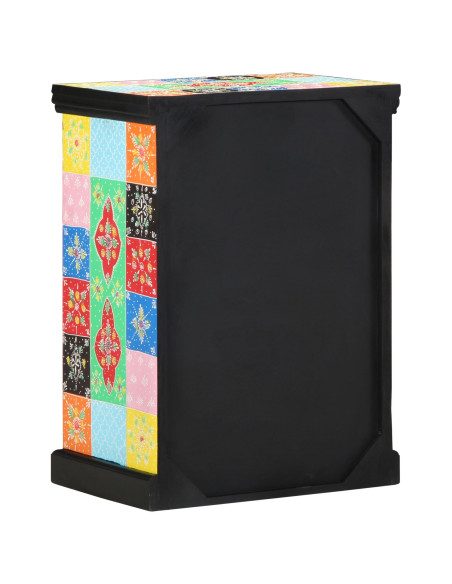 Tavolo Consolle Multicolore 50x30x75 cm in Legno Massello di Mango
