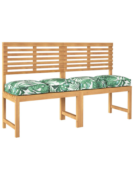 Cuscini per Pallet  per Seduta 4 pcs Motivo Foglia 40x40x8 cm Tessuto Oxford