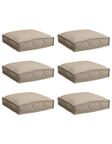 Cuscino 6 pcs Talpa 40 x 40 x 8 cm Tessuto Oxford