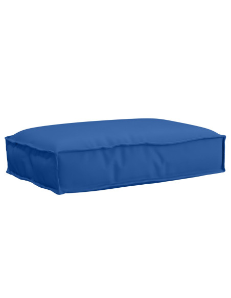 Cuscino da pallet  per seduta blu reale 60x40x8 cm in tessuto Oxford