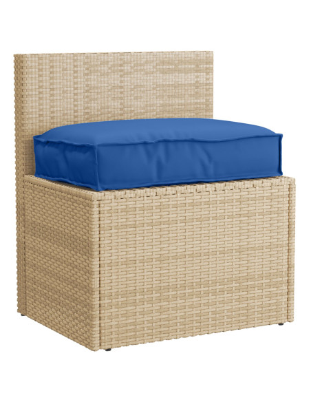 Cuscino da pallet  per seduta blu reale 60x40x8 cm in tessuto Oxford