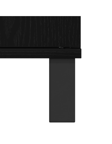 Armadio per Lavabo da Bagno Rovere Nero 65 x 33 x 60 cm