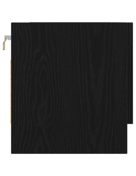 Armadio  Nero Rovere 100x32,5x35 cm in legno ingegnerizzato