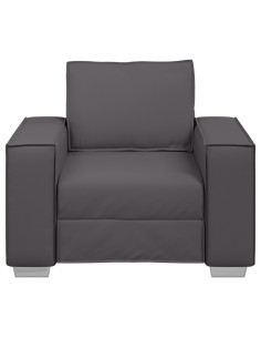 Divano Grigio 99 x 80 x 84 cm Tessuto