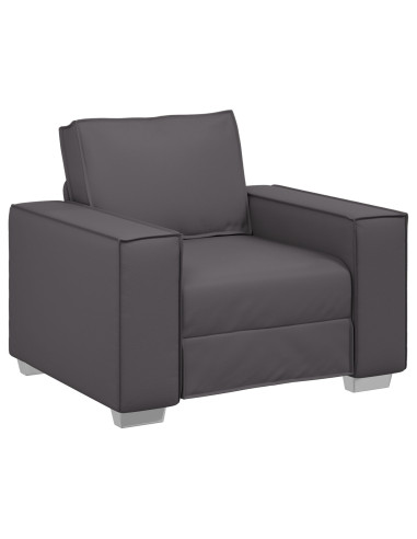 Divano Grigio 99 x 80 x 84 cm Tessuto