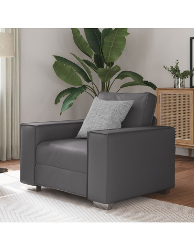 Divano Grigio 99 x 80 x 84 cm Tessuto