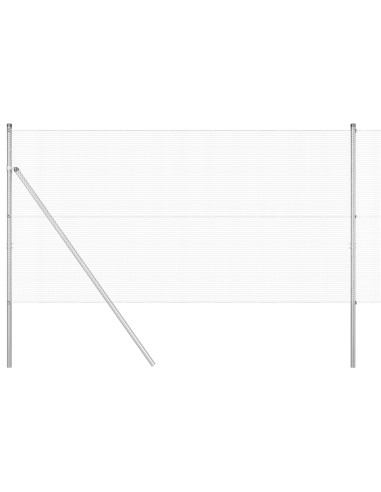 Palo della recinzione Argento 10 x 1,4 m (rete 12 x 12 mm)