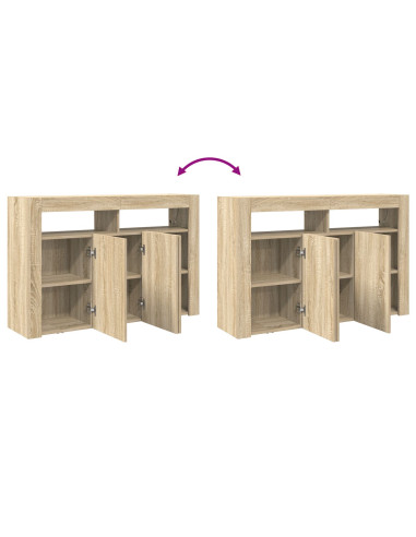 Credenza Rovere Sonoma 116 x 30 x 75 cm Legno multistrato
