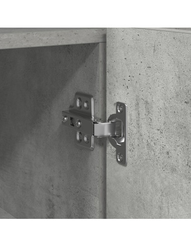 Credenza Grigio cemento 116 x 30 x 75 cm Legno multistrato