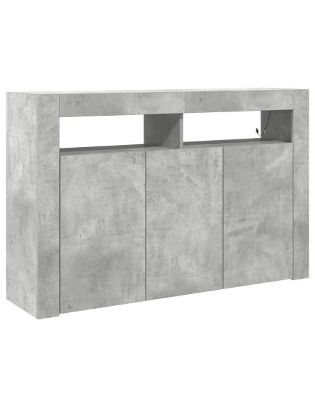 Credenza  Grigio Cemento Legno Ingenerato 116 x 30 x 75 cm