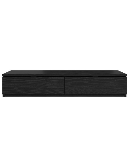 Cassetti per Letto  Neri 75x36,5x16,5 cm in Legno Compensato