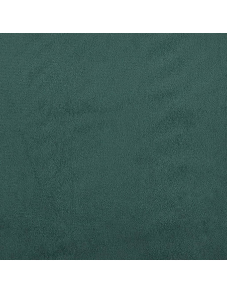 Giroletto con Testiera Verde Scuro 160x200 cm in Velluto