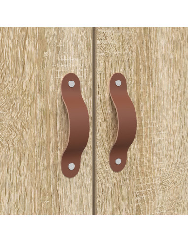 Struttura letto con contenitore Rovere Sonoma 120 x 190 cm