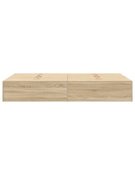 Struttura letto con contenitore in rovere Sonoma 120x190 cm