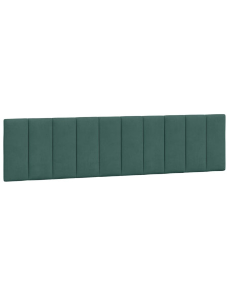 Giroletto con Luci LED Verde Scuro 200x200 cm in Velluto