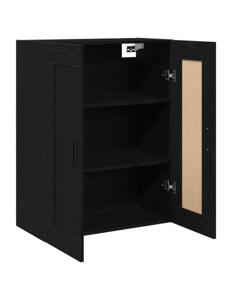 Mobiletto da parete in rovere nero di  69,5x34x90 cm in legno ingegnerizzato