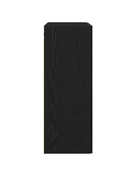 Mobiletto da parete in rovere nero di  69,5x34x90 cm in legno ingegnerizzato
