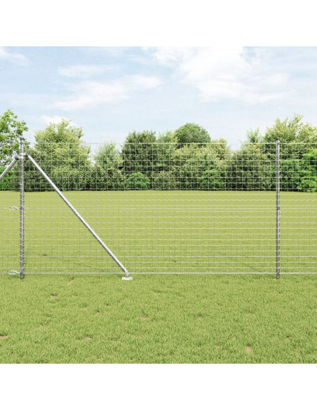 Posto per recinzione  con picchetto 26 pcs Ø32 mm 140 cm Acciaio zincato