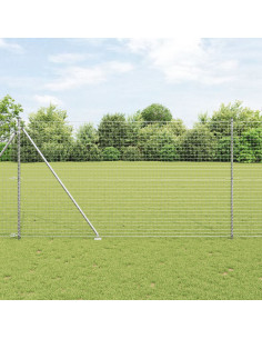 Palo della recinzione 52 pcs Grigio 3,2 x 3,2 x 215 cm 2