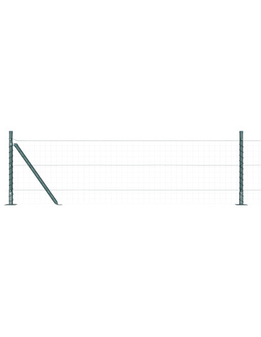 Palo della recinzione 52 pcs Grigio 3,2 x 3,2 x 50 cm