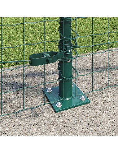 Palo per recinzione con base in cemento 26 pz Verde