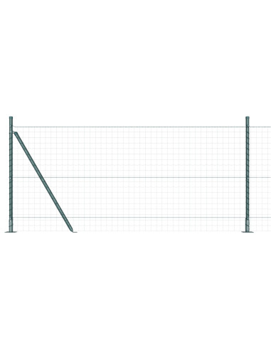 Palo della recinzione 26 pcs Grigio 3,2 x 3,2 x 110 cm