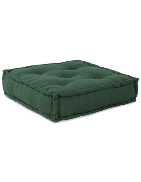 Pouff modulari  2 pezzi in tessuto verde
