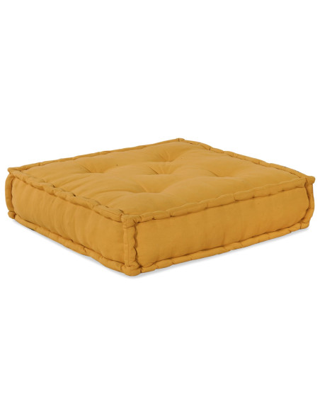 Pouf Modulari  4 pz Giallo in Tessuto