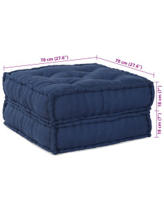 Divano modulare Indaco 70 x 70 x 36 cm Tessuto 2