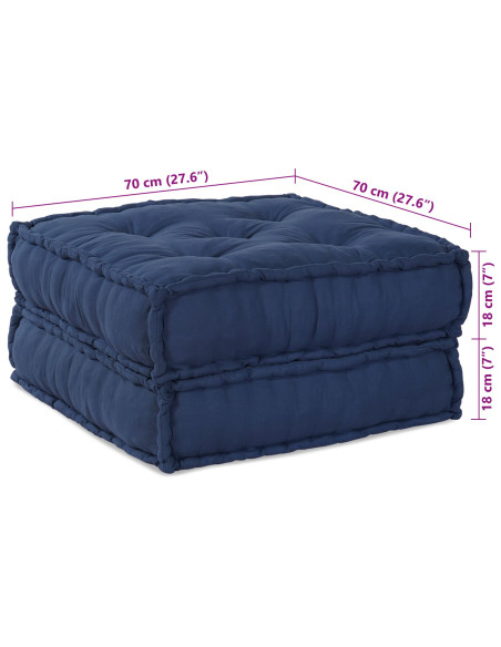 Divano modulare Indaco 70 x 70 x 36 cm Tessuto