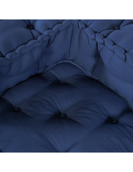 Pouf Modulare Indigo 140x70x36 in Tessuto di