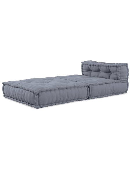 Pouf Modulare  Grigio 70x70x54 in Tessuto