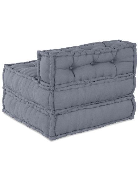 Pouf Modulare  Grigio 70x70x54 in Tessuto