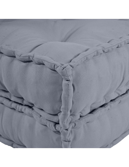 Pouf Modulare  Grigio 70x70x54 in Tessuto