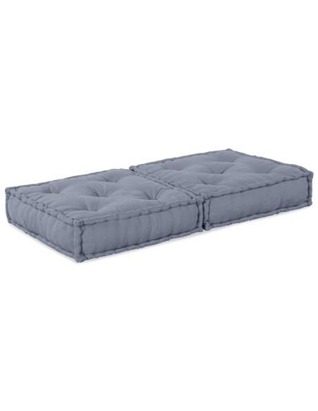 Pouf Modulare  Grigio 70x70x36 in Tessuto
