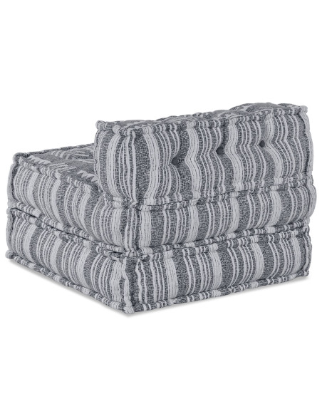 Pouff Modulare  Grigio 70x70x54 in Tessuto