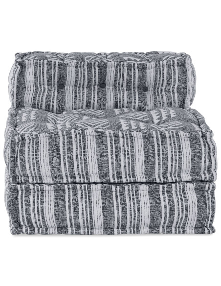 Pouff Modulare  Grigio 70x70x54 in Tessuto