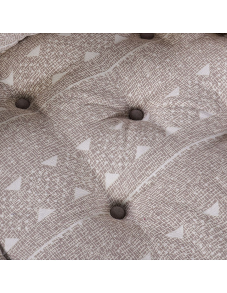 Pouf Modulare  Marrone Chiaro 70x70x54 in Tessuto