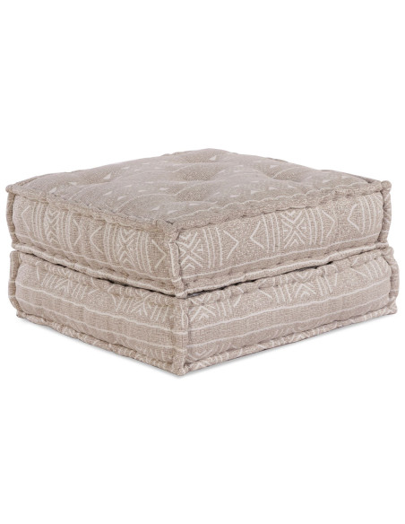 Pouf Modulare  Marrone Chiaro 70x70x36 in Tessuto