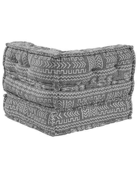 Pouffe Modulare  Grigio Chiaro 70x70x54 in Tessuto
