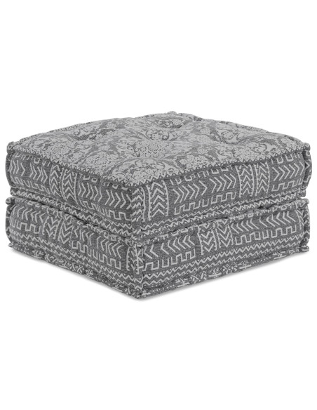 Pouf Modular Grigio Chiaro 70x70x36 in Tessuto