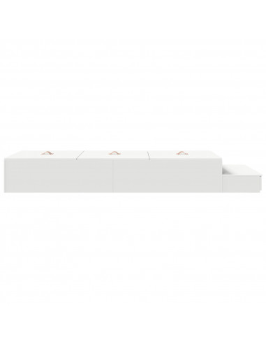Struttura Letto con Contenitore  Bianco Legno ingegnerizzato